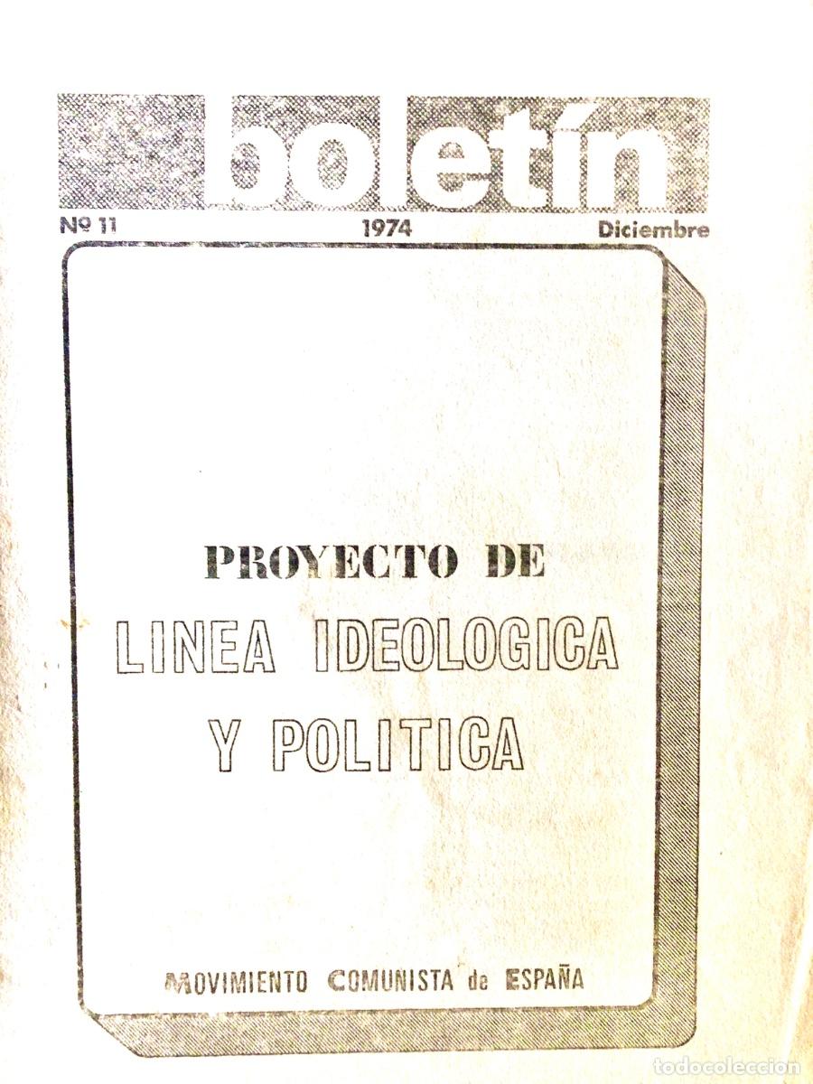 Colecionismo de Revistas e Jornais: Movimiento Comunista bolet&iacute;n a&ntilde;o 1974