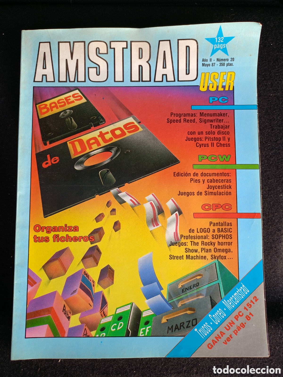 Coleccionismo de revistas y peri&oacute;dicos: REVISTA AMSTRAD USER N&ordm; 20 A&Ntilde;O REVISTA DE INFORM&Aacute;TICA - a&ntilde;os 80