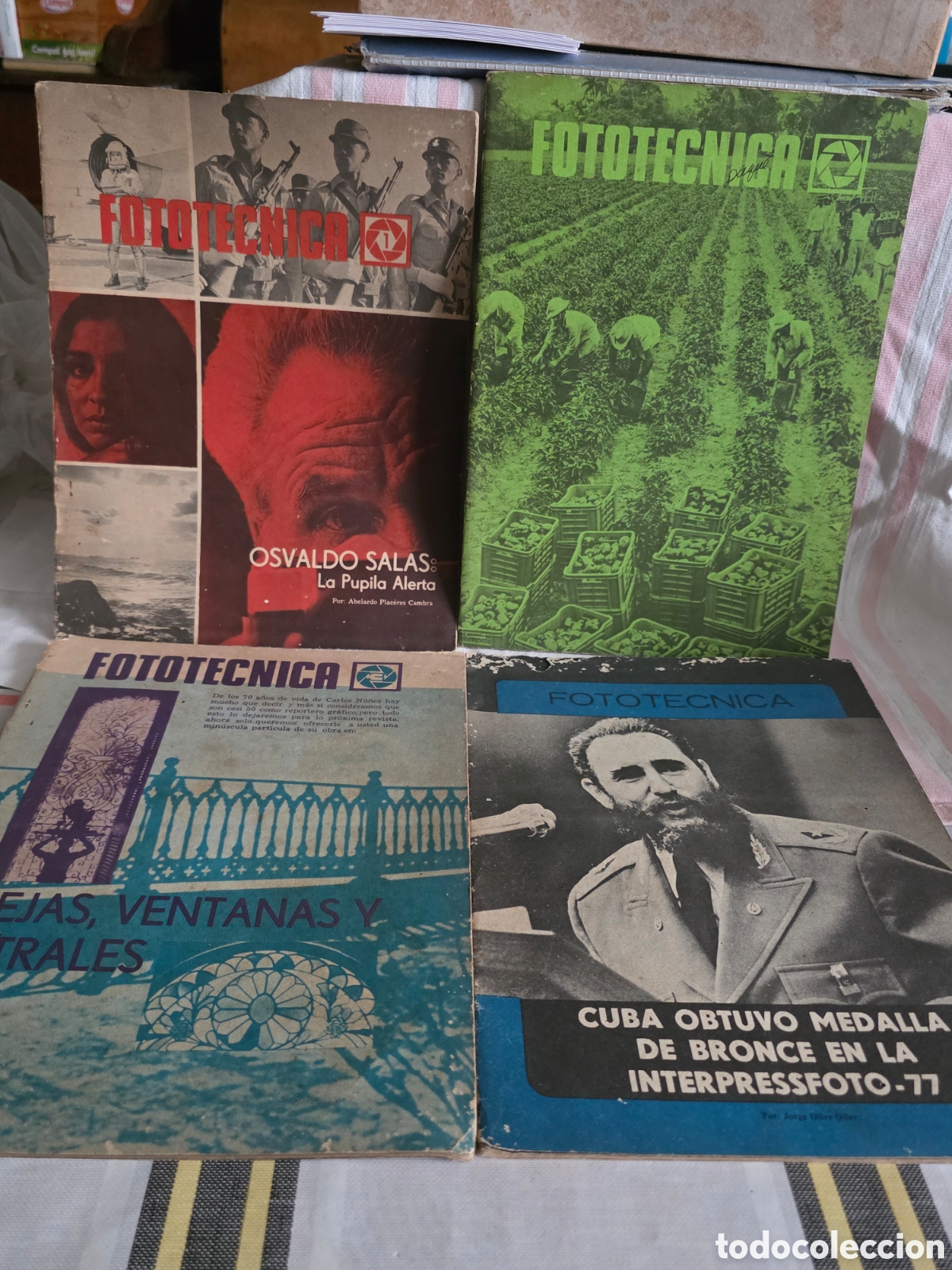 Coleccionismo de revistas y peri&oacute;dicos: 4 ejemplares de la revista FOTOT&Eacute;CNICA CUBA 80