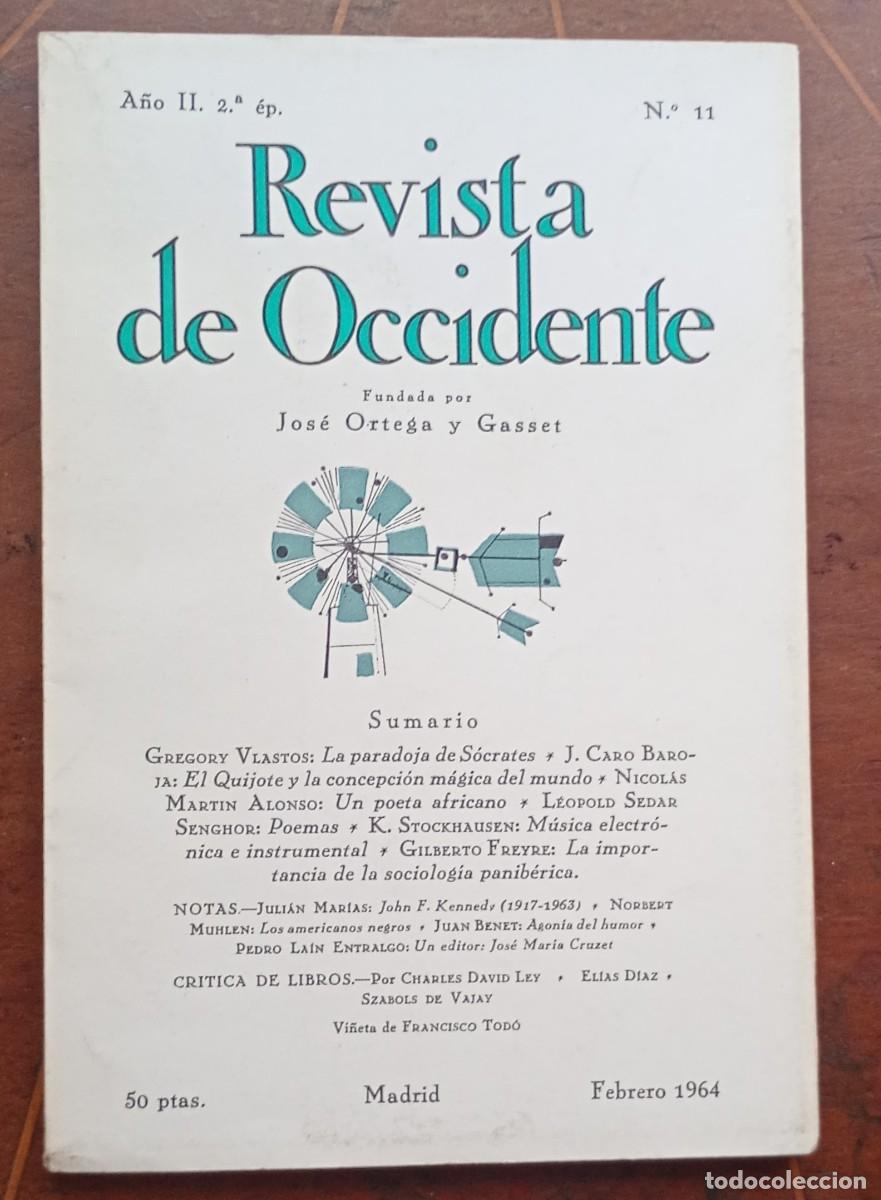Coleccionismo de revistas y peri&oacute;dicos: REVISTA DE OCCIDENTE Febrero 1964 NUEVO - NO LEIDO