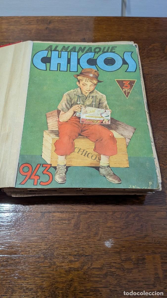 Coleccionismo de revistas y peri&oacute;dicos: ALMANAQUE CHICOS, A&Ntilde;O COMPLETO DE 1943. N&Uacute;MEROS 237 AL 282