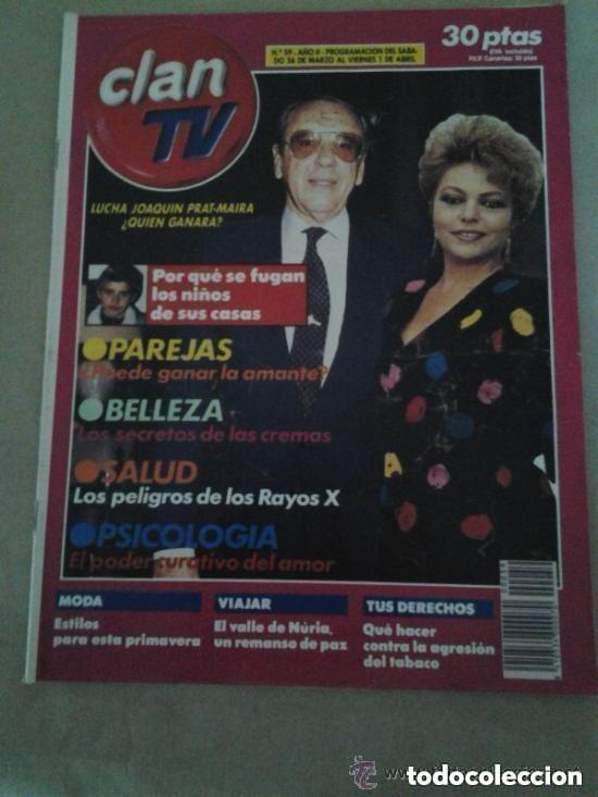 Collezionismo di Riviste e Giornali: CLAN TV -N 59 - 26 MARZO AL 1 ABRIL 1988 - JOAQUIN PRATS PRAT - MAIRA MAYRA GOMEZ KEMP
