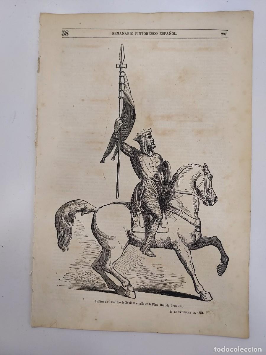 Coleccionismo de revistas y peri&oacute;dicos: SEMANARIO PINTORESCO ESPA&Ntilde;OL 1851 38. GRABADOS EXPOSICION UNIVERSAL LONDRES. DOCTOR SA DE MIRANDA