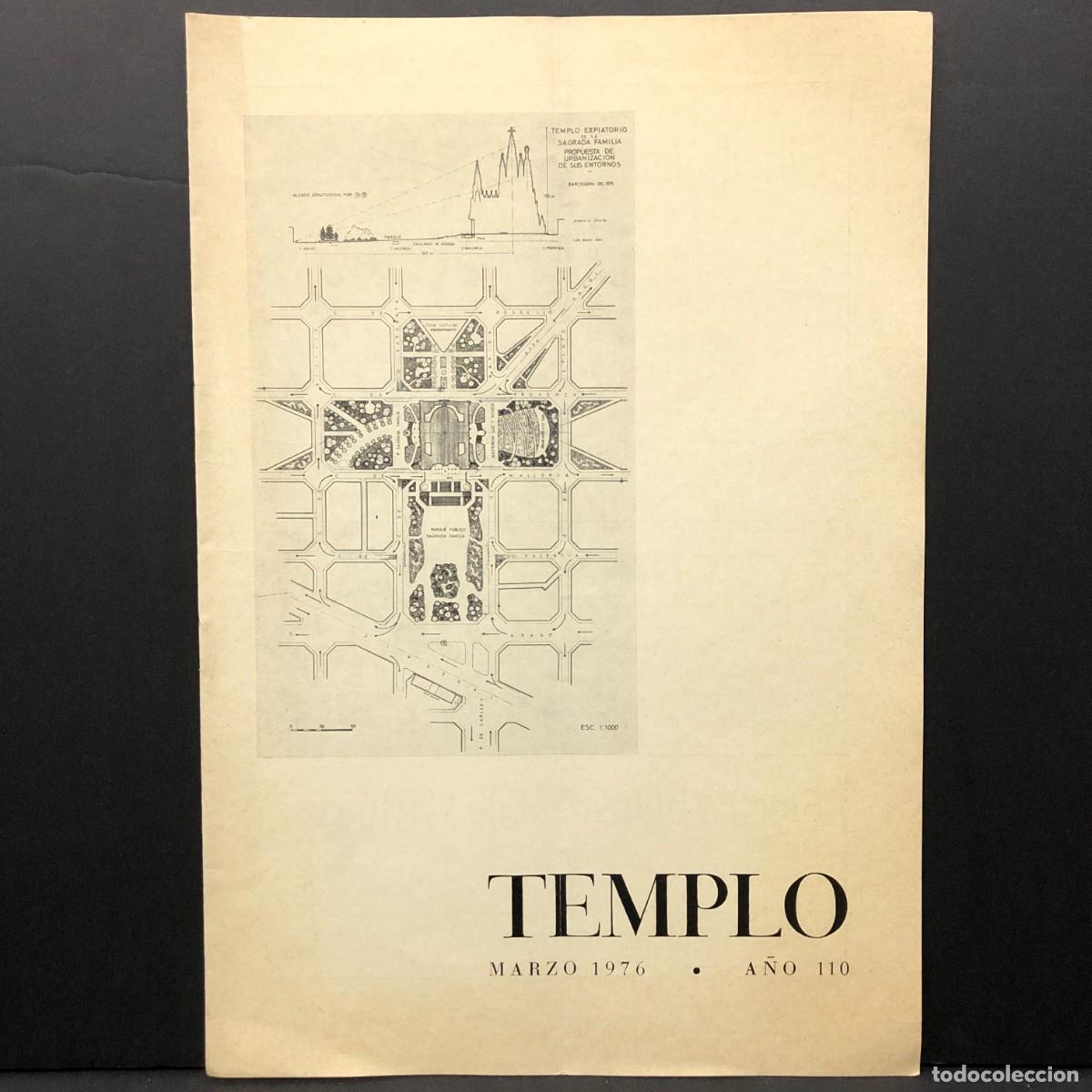 Coleccionismo de revistas y peri&oacute;dicos: TEMPLO - REVISTA DE LA SAGRADA FAM&Iacute;LIA DE BARCELONA - ANTONI GAUD&Iacute; - MAYO 1976 / 5214