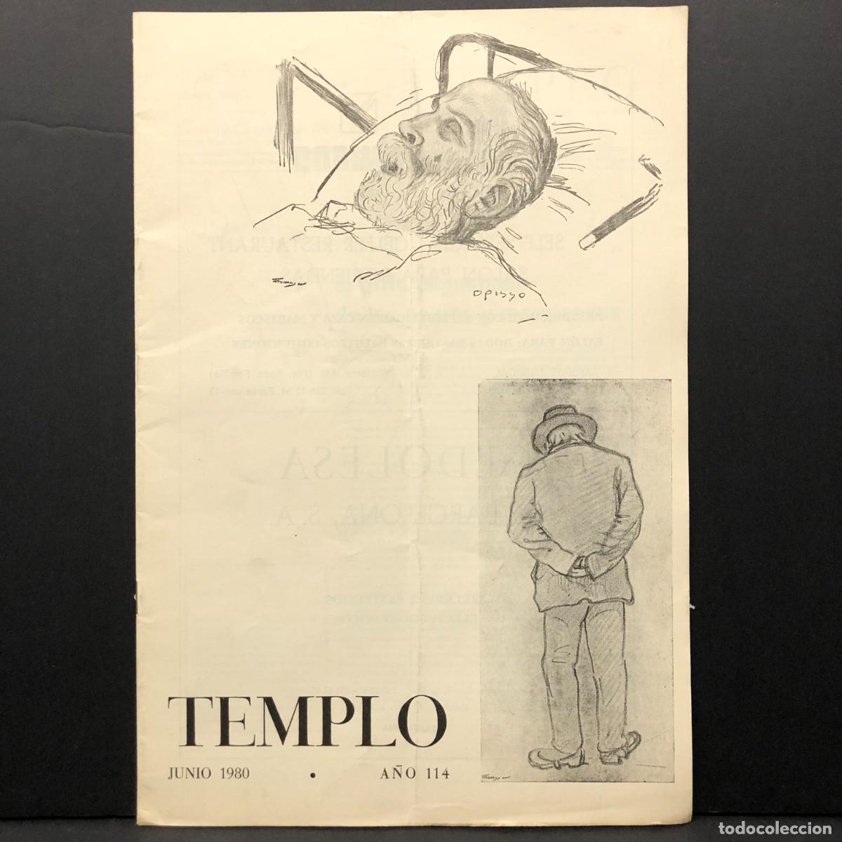 Coleccionismo de revistas y peri&oacute;dicos: TEMPLO - REVISTA DE LA SAGRADA FAM&Iacute;LIA DE BARCELONA - ANTONI GAUD&Iacute; - JUNIO 1980 - OPISSO / 5224