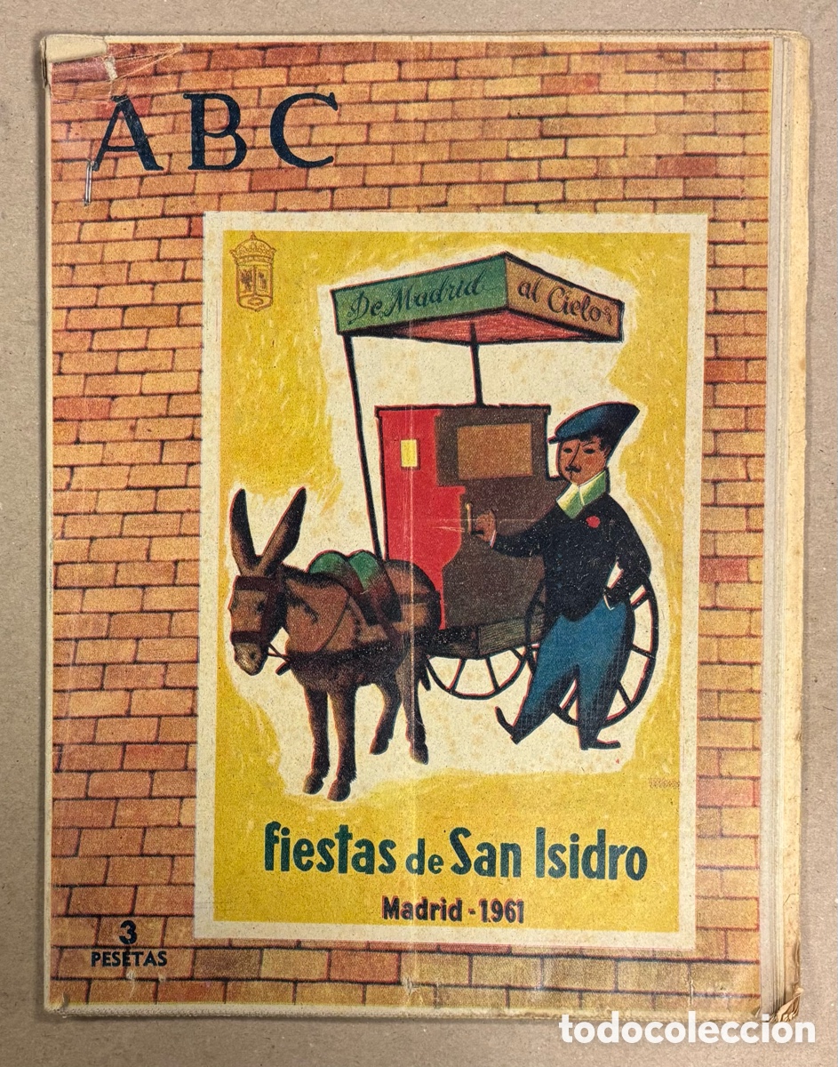 Coleccionismo de revistas y peri&oacute;dicos: ABC (13 DE MAYO DE 1961). FIESTAS DE SAN ISIDRO MADRID 1961,&hellip;