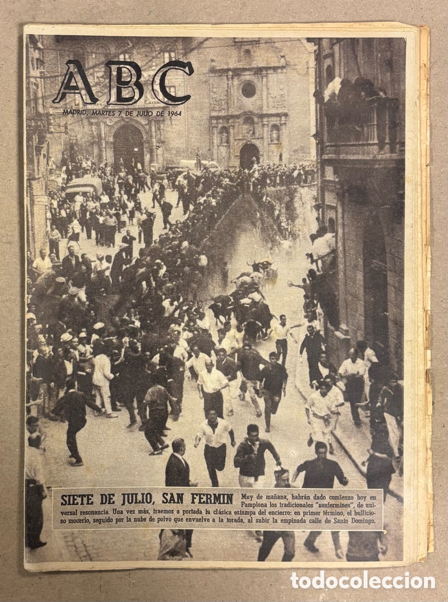 Coleccionismo de revistas y peri&oacute;dicos: ABC (7 DE JULIO DE 1964). SIETE DE JULIO SAN FERM&Iacute;N,&hellip;