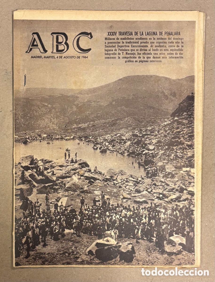 Coleccionismo de revistas y peri&oacute;dicos: ABC (4 DE AGOSTO DE 1964). XXXIV TRAVES&Iacute;A DE LA LAGUNA DE PE&Ntilde;ALARA,&hellip;