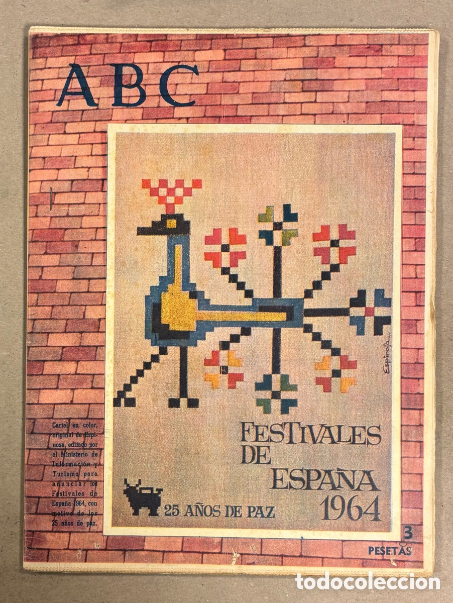 Coleccionismo de revistas y peri&oacute;dicos: ABC (28-29 DE MARZO DE 1964). FESTIVALES DE ESPA&Ntilde;A, 25 A&Ntilde;OS DE PAZ,&hellip;