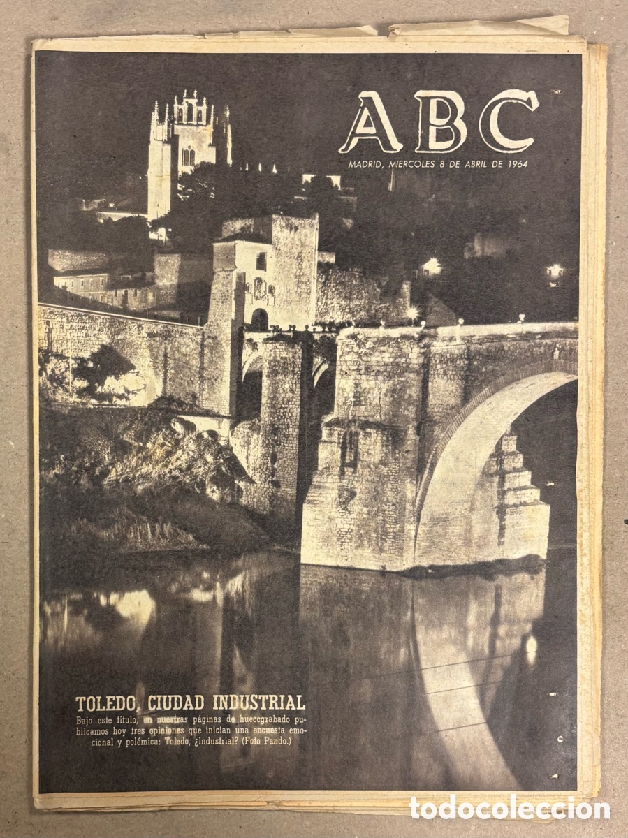 Coleccionismo de revistas y peri&oacute;dicos: ABC (8 DE ABRIL DE 1964). TOLEDO CIUDAD INDUSTRIAL,&hellip;