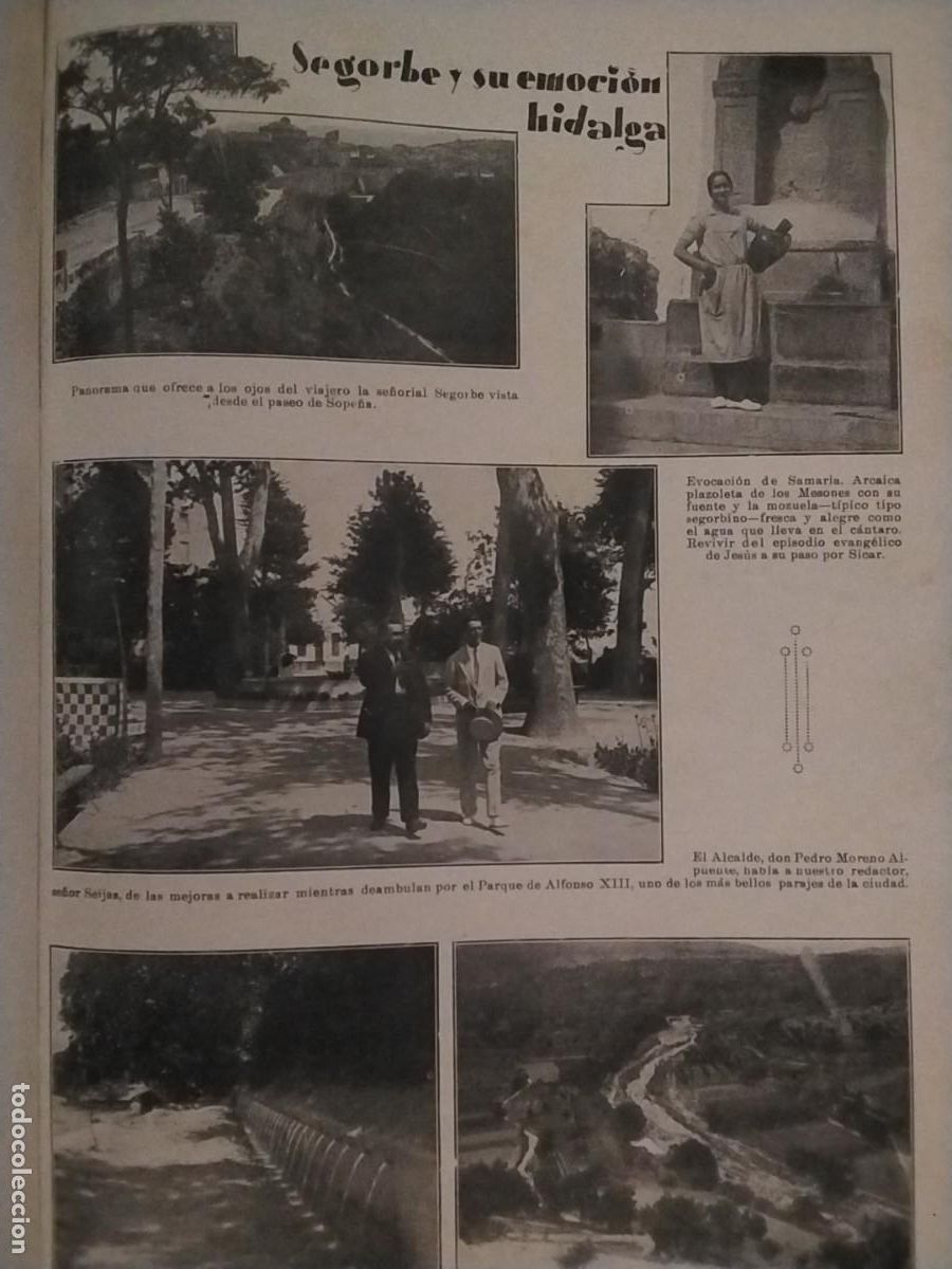 Coleccionismo de revistas y peri&oacute;dicos: SEGORBE Y SU EMOCION HIDALGA MOZUELA TIPICOMTIPO SEGORBINO ALCALDE PEDRO MORENO HOJA A&Ntilde;O 1928