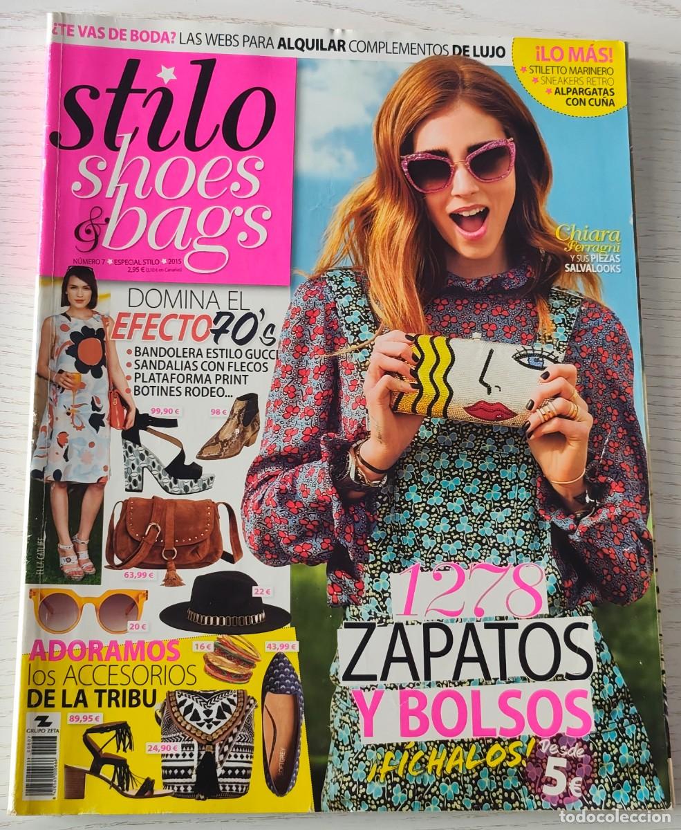 Coleccionismo de revistas y peri&oacute;dicos: REVISTA STILO SHOES & BAGS N&ordm; 7 (Especial Stilo 2015 &middot; CHIARA FERRAGNI / HELENA BORDON / GIGI HADID)