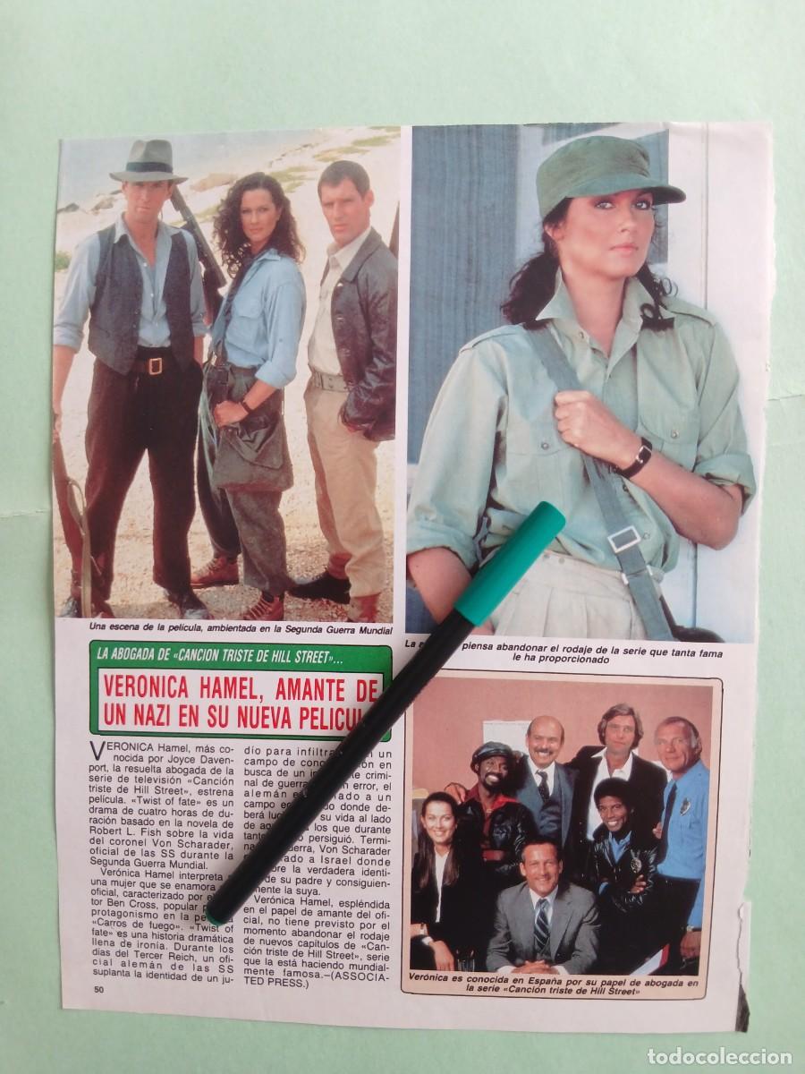 Coleccionismo de revistas y peri&oacute;dicos: VERONICA HAMEL. ARTICULO DE PRENSA