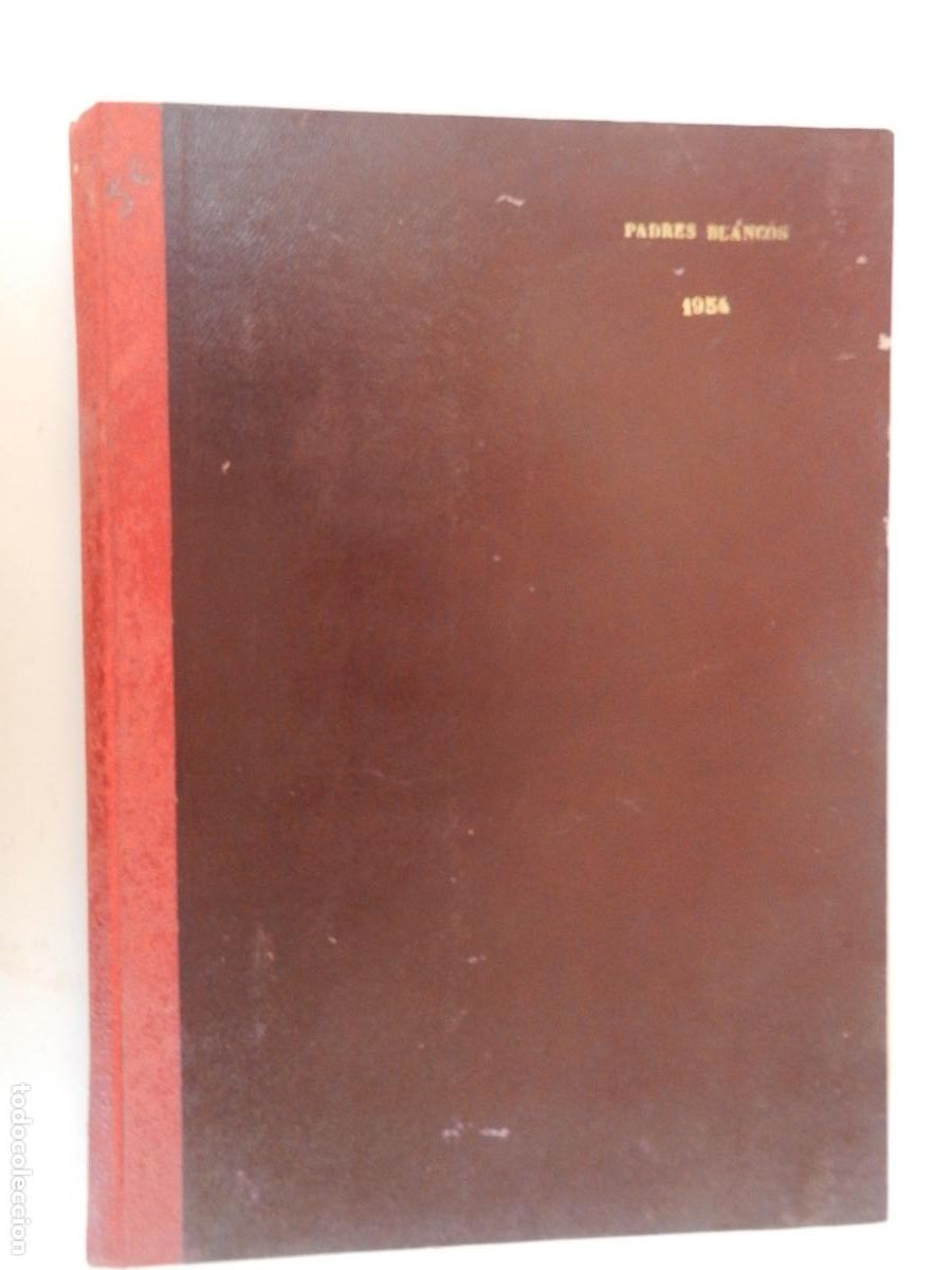 Coleccionismo de revistas y peri&oacute;dicos: PADRES BLANCOS REVISTAS A&Ntilde;O 1954 - ENCUADERNAS TAPA DURA LOMO SIMIL PIEL