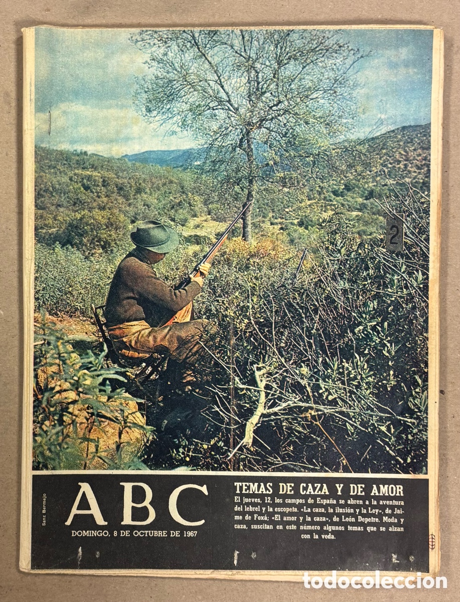 Coleccionismo de revistas y peri&oacute;dicos: ABC (8 DE OCTUBRE DE 1967). TEMAS DE CAZA Y DE AMOR,&hellip;