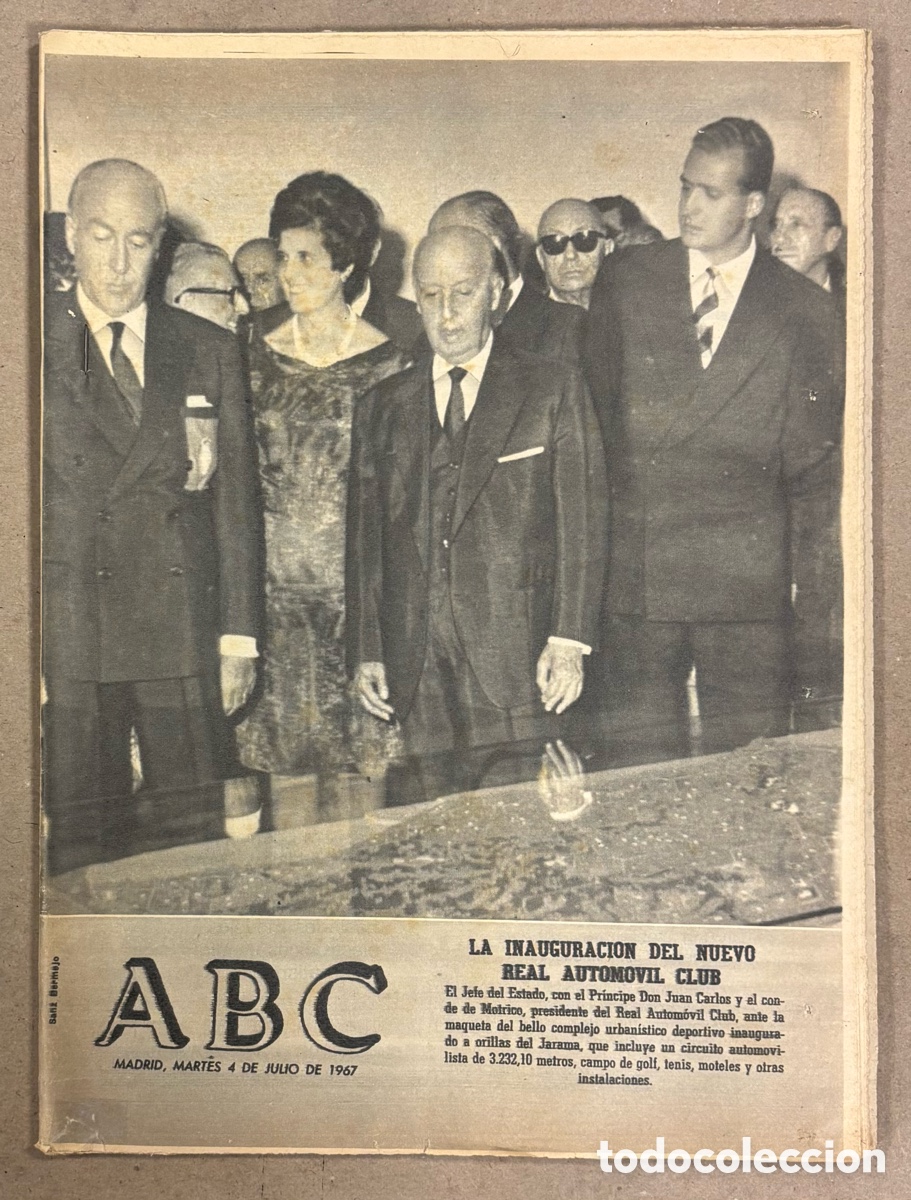 Coleccionismo de revistas y peri&oacute;dicos: ABC (4 DE JULIO DE 1967). LA INAUGURACI&Oacute;N DEL NUEVO REAL AUTOM&Oacute;VIL CLUB,&hellip;