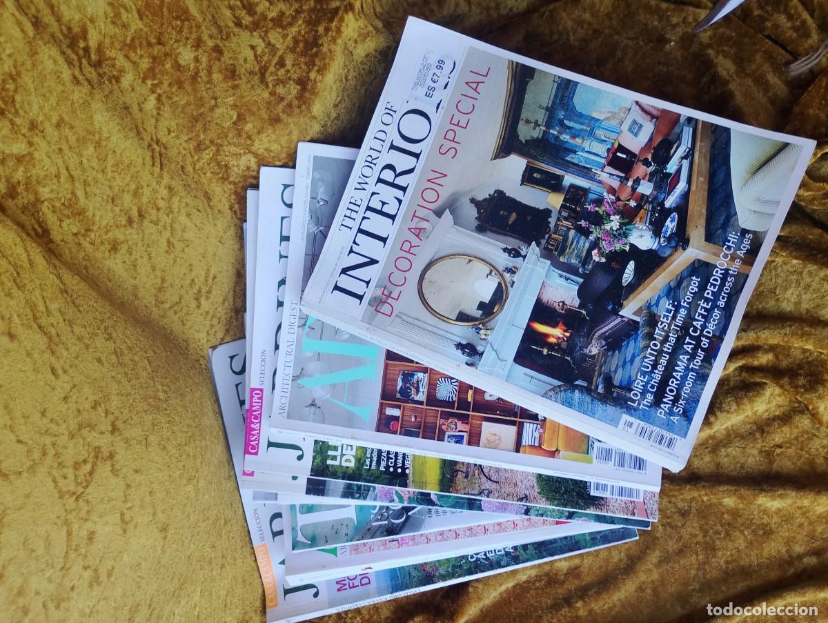 Collectionnisme de Revues et Journaux: Nueve revistas de decoraci&oacute;n, WORLD OF INTERIORS, AD, etc.... (Jardines e interiores) por apenas 12