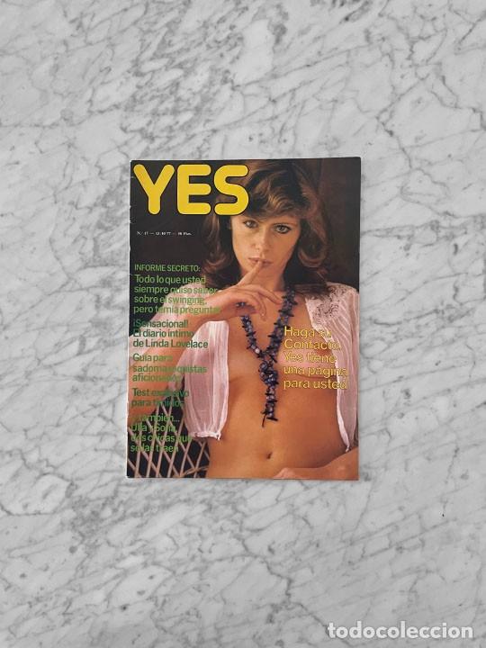Coleccionismo de revistas y peri&oacute;dicos: YES - 1977 - LINDA LOVELACE, AOI NAKAJIMA, BLANCA ESTRADA Y JORGE NIETO
