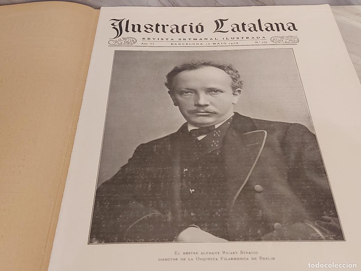 Coleccionismo de revistas y peri&oacute;dicos: ILUSTRACI&Oacute; CATALANA | N.&ordm; 258 | 10 MAIG 1908 | RICHARD STRAUSS | CINQUANTENARI JOCS FLORALS