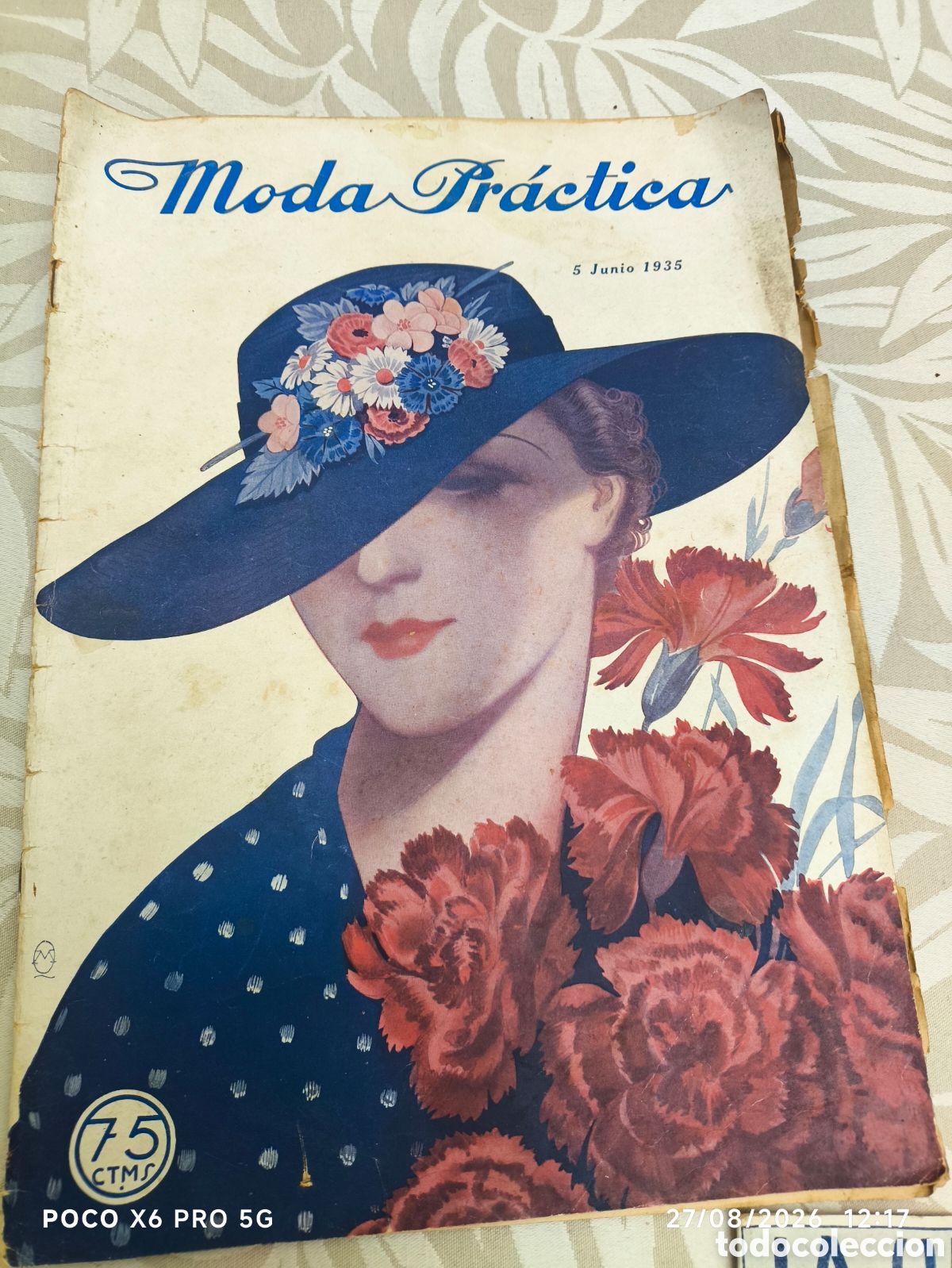 Coleccionismo de revistas y peri&oacute;dicos: revista espa&ntilde;ola Moda Pr&aacute;ctica, fechada el 5 de junio de 1935.