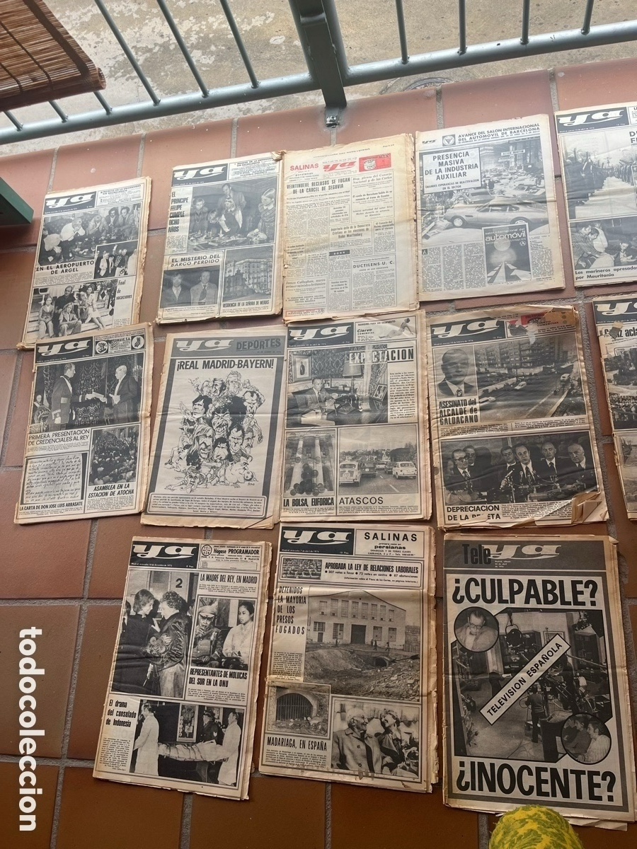 Coleccionismo de revistas y peri&oacute;dicos: Lote de 17 peri&oacute;dicos antiguos YA - prensa espa&ntilde;ola