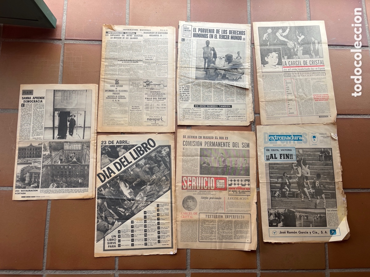 Coleccionismo de revistas y peri&oacute;dicos: Lote de peri&oacute;dicos antiguos espa&ntilde;oles - prensa y coleccionismo