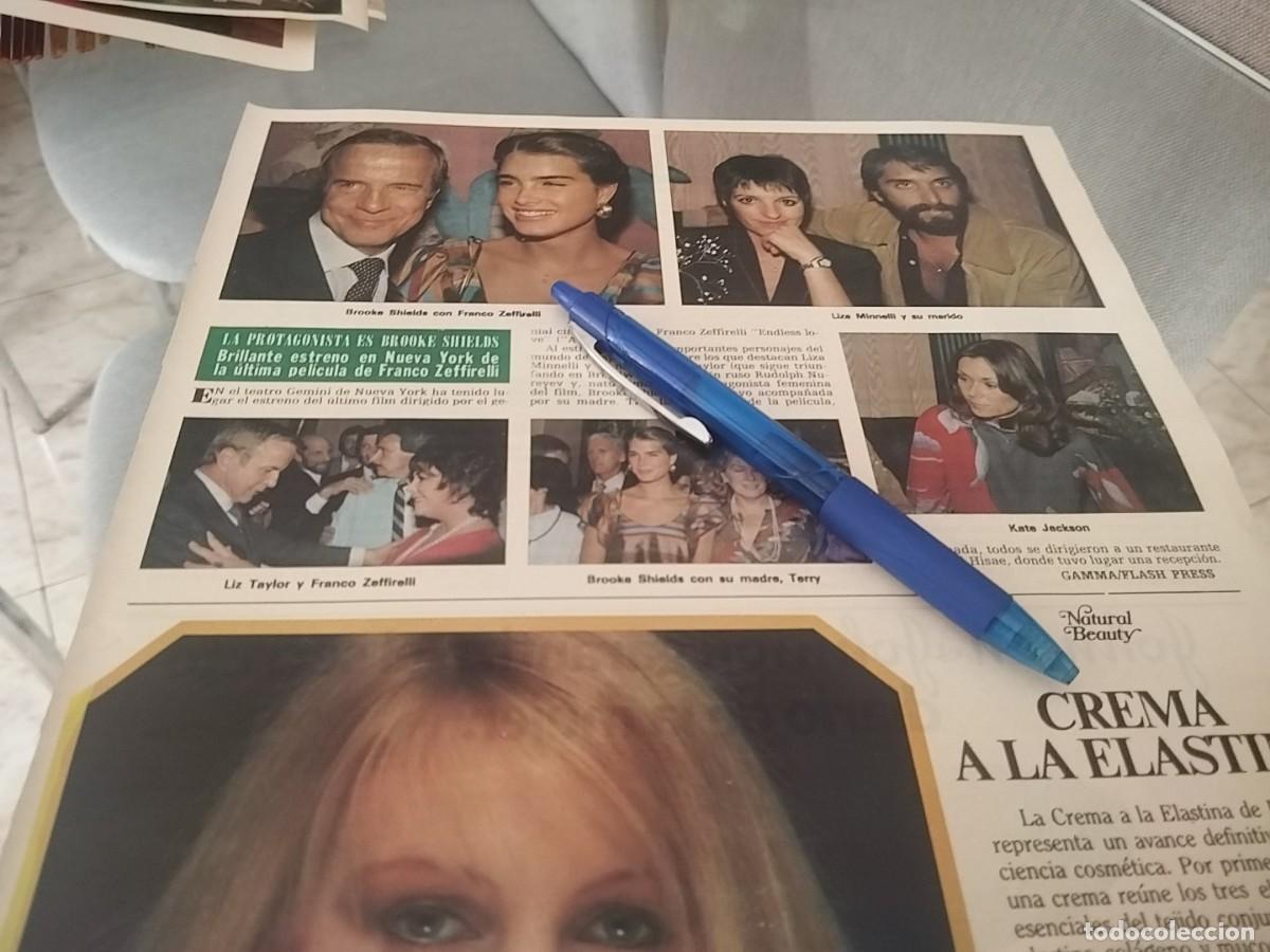 Coleccionismo de revistas y peri&oacute;dicos: BROOKE SHIELDS PELICULA FRANCO ZEFFIRELLI, LIZA MINELLI, LIZ TAYLOR CLIPPING RECORTE REVISTA 1981