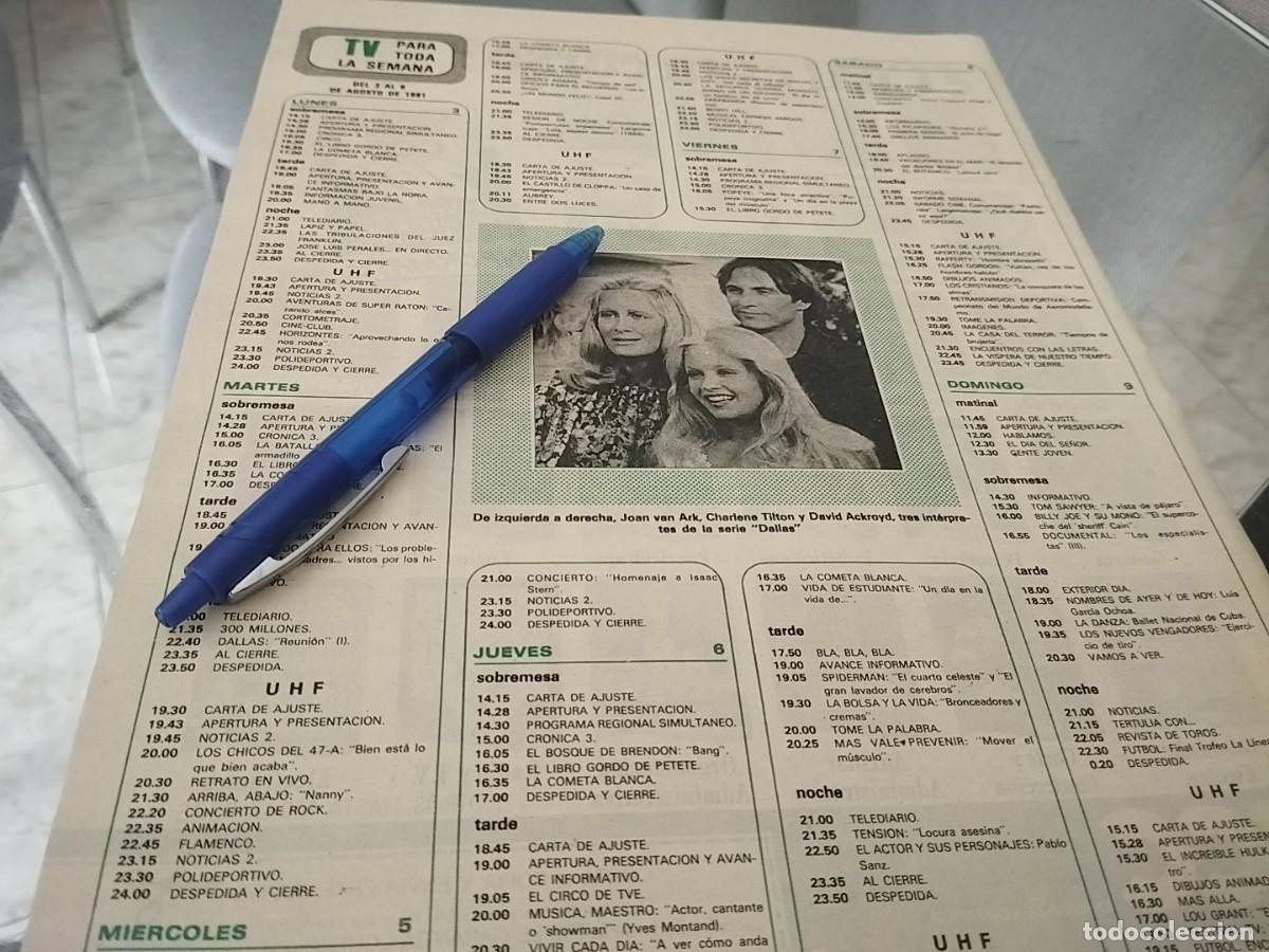 Coleccionismo de revistas y peri&oacute;dicos: JOAN VAN ARK, CHARLENE TILTON Y DAVID ACKROYD SERIE DALLAS CLIPPING RECORTE REVISTA 1981
