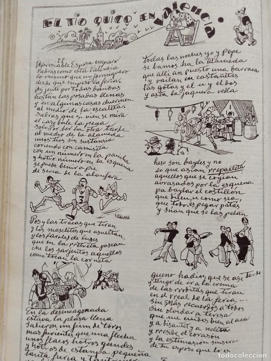 Coleccionismo de revistas y peri&oacute;dicos: EL TIO QUICO EN VALENCIA POR FRANCISCO SILVESTRE Y BELLA HOJA A&Ntilde;O 1928