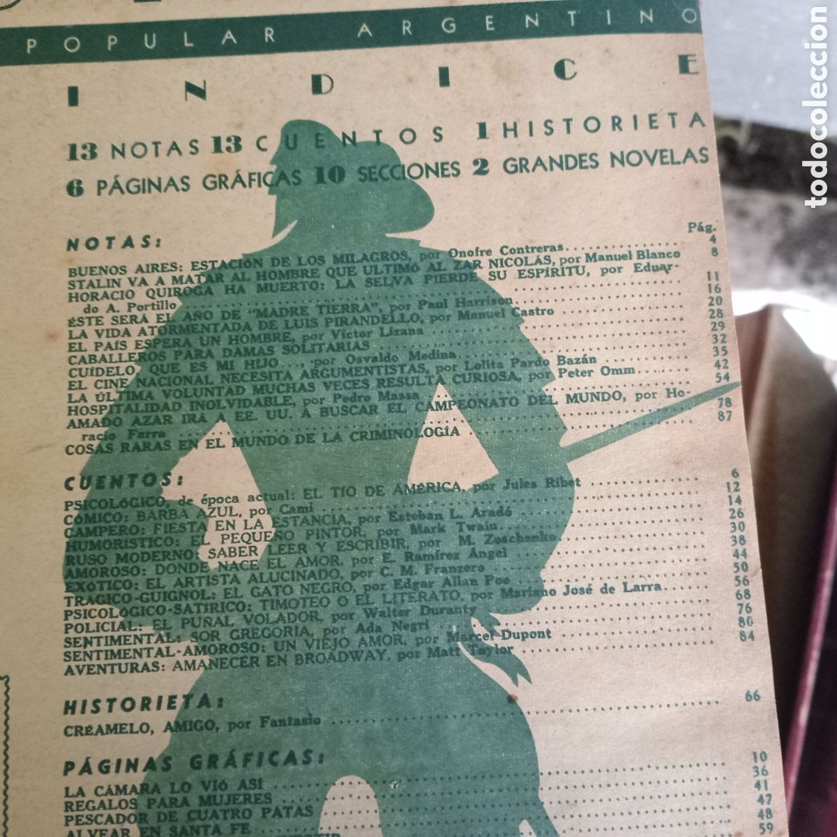 Collectionnisme de Revues et Journaux: FOTOS DE LOS INDICES DE 2 REVISTAS LEOPLAN