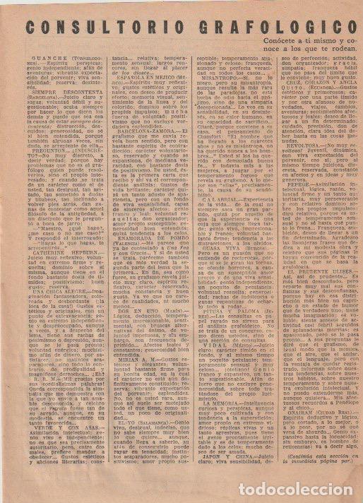 Coleccionismo de revistas y peri&oacute;dicos: * GRAFOLOG&Iacute;A * Consultorio grafol&oacute;gico de Matilde Ras -1935