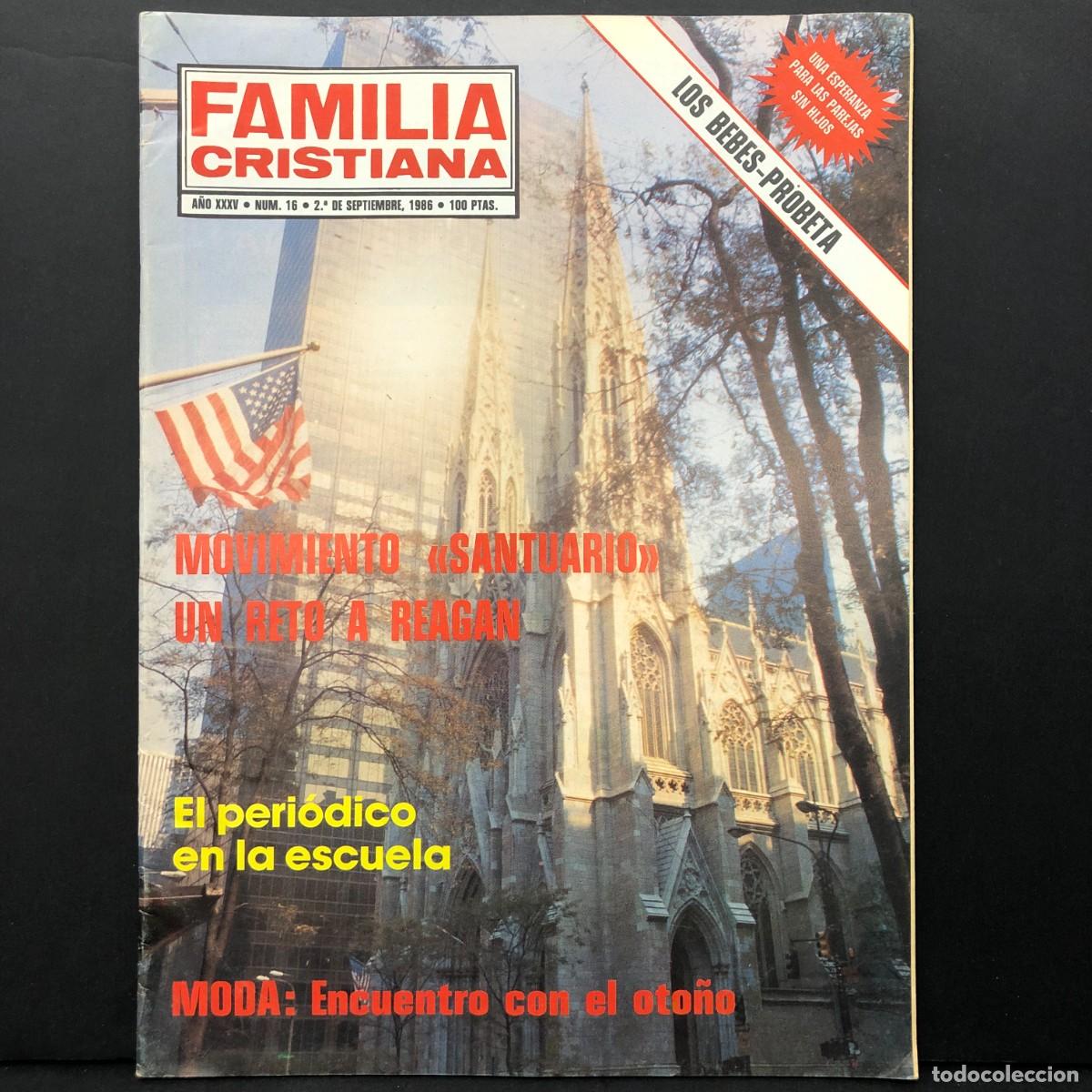 Coleccionismo de revistas y peri&oacute;dicos: FAMILIA CRISTIANA - REVISTA - N&ordm; 16 - A&Ntilde;O XXXV - 1986 / 5606
