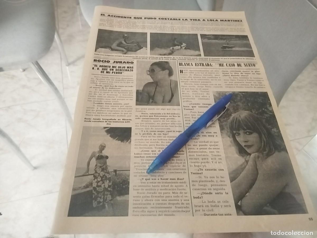 Coleccionismo de revistas y peri&oacute;dicos: ROCIO JURADO Y BLANCA ESTRADA CLIPPING RECORTE REVISTA 1981