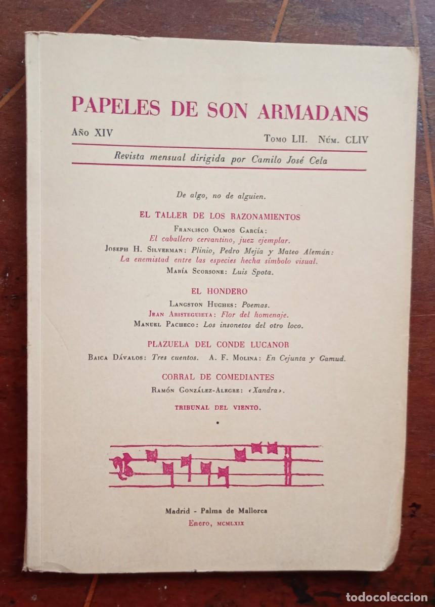Coleccionismo de revistas y peri&oacute;dicos: PAPELES DE SON ARMADANS Ano XIV Tomo LII Num. CLIV libro intonso