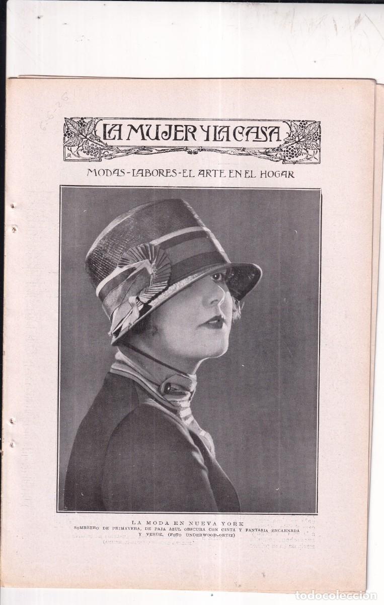 Coleccionismo de revistas y peri&oacute;dicos: La mujer y la casa. SEPARATA BLANCO Y NEGRO Marinas, Pla, crucero sevilla new York congreso femenino
