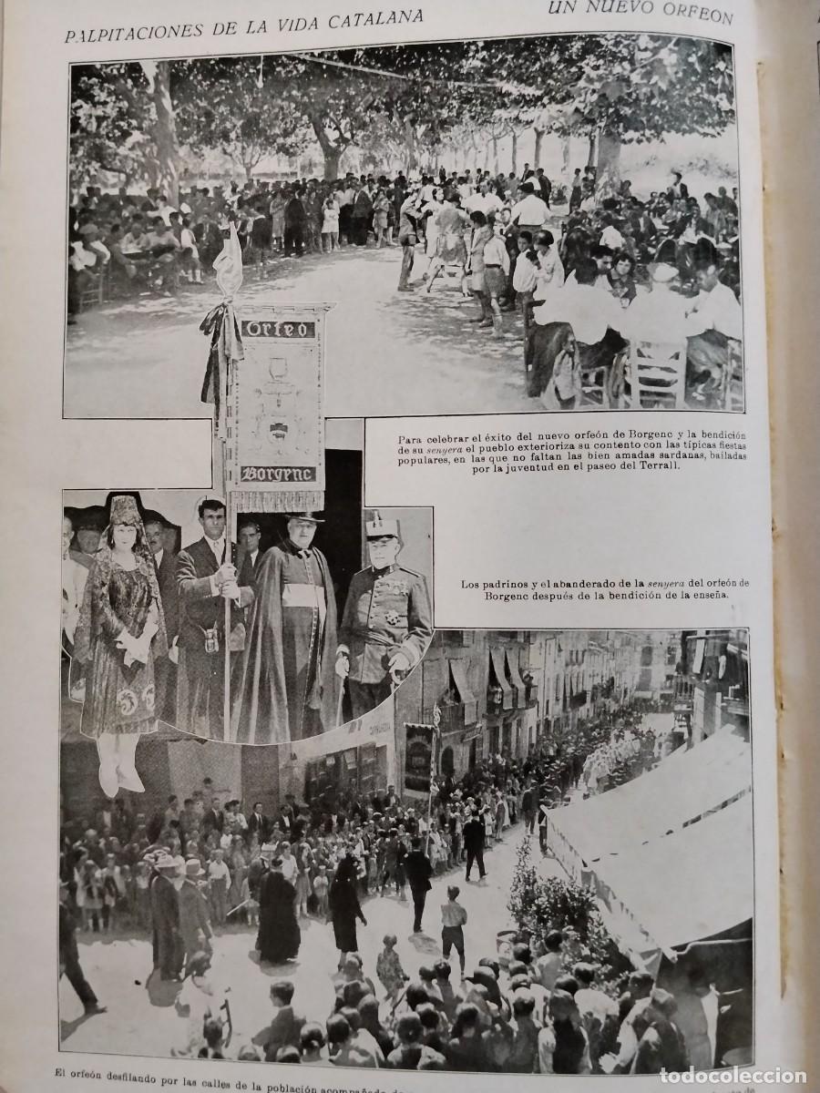 Coleccionismo de revistas y peri&oacute;dicos: NUEVO ORFEON BORGENC SENYERA DESFILANDO BENDICION ESTANDARTE HOJA A&Ntilde;O 1928