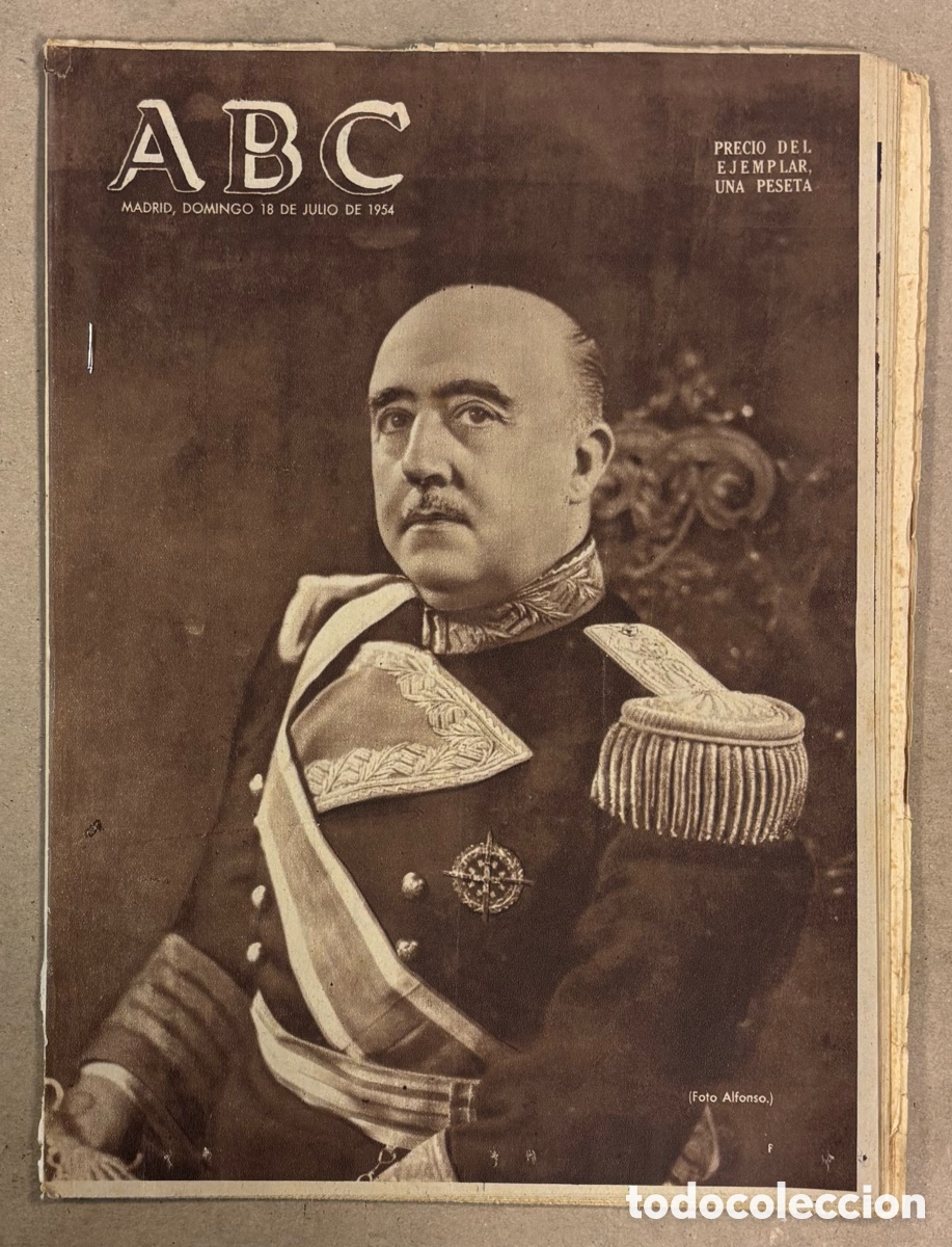 Coleccionismo de revistas y peri&oacute;dicos: ABC (18 DE JULIO DE 1954). FRANCISCO FRANCO EVOCACI&Oacute;N DEL 18 DE JULIO DE 1936,&hellip;