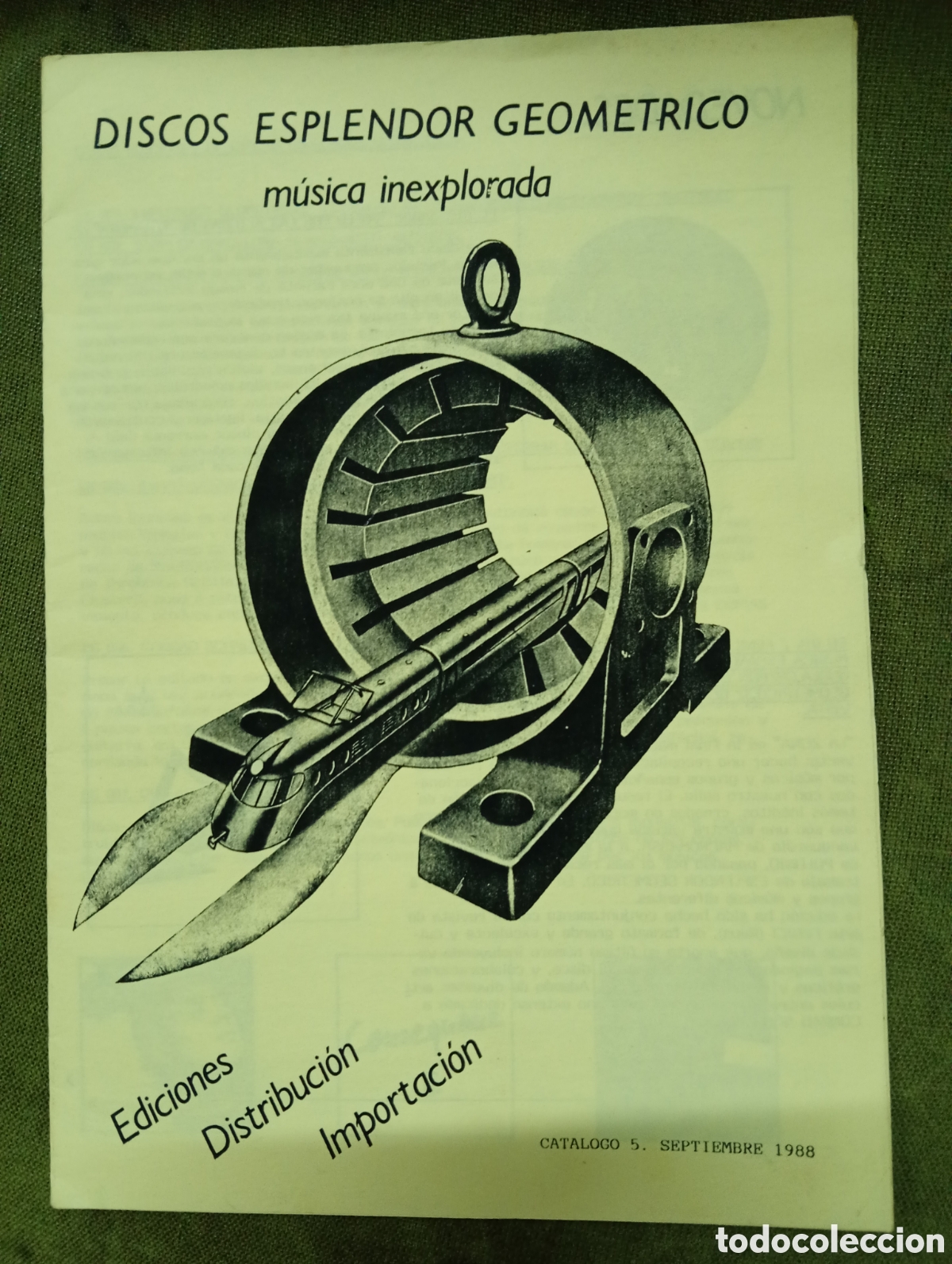 Coleccionismo de revistas y peri&oacute;dicos: Cat&aacute;logo discos esplendor geom&eacute;trico 1988