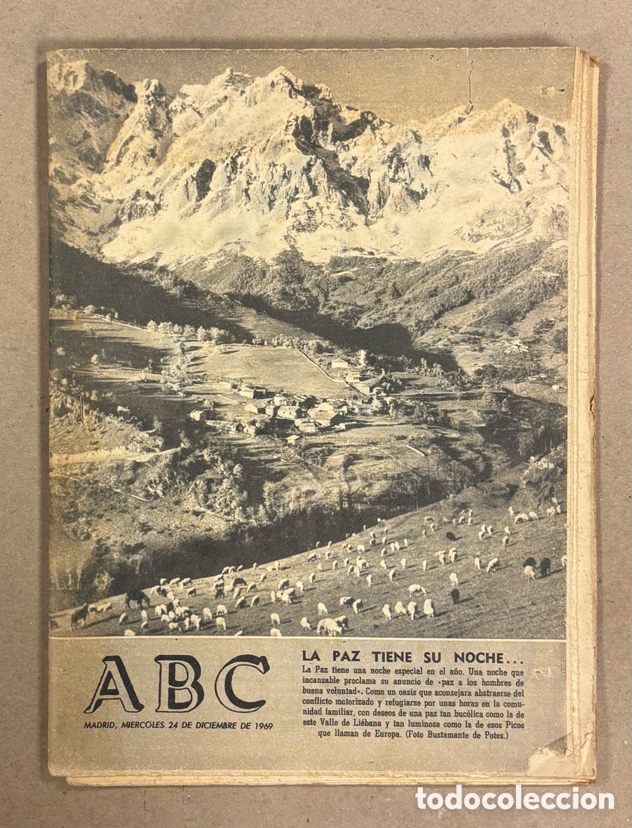 Coleccionismo de revistas y peri&oacute;dicos: ABC (24 DE DICIEMBRE DE 1969). VALLE DE LI&Eacute;BANA PICOS DE EUROPA; LA PAZ TIENE SU NOCHE,&hellip;