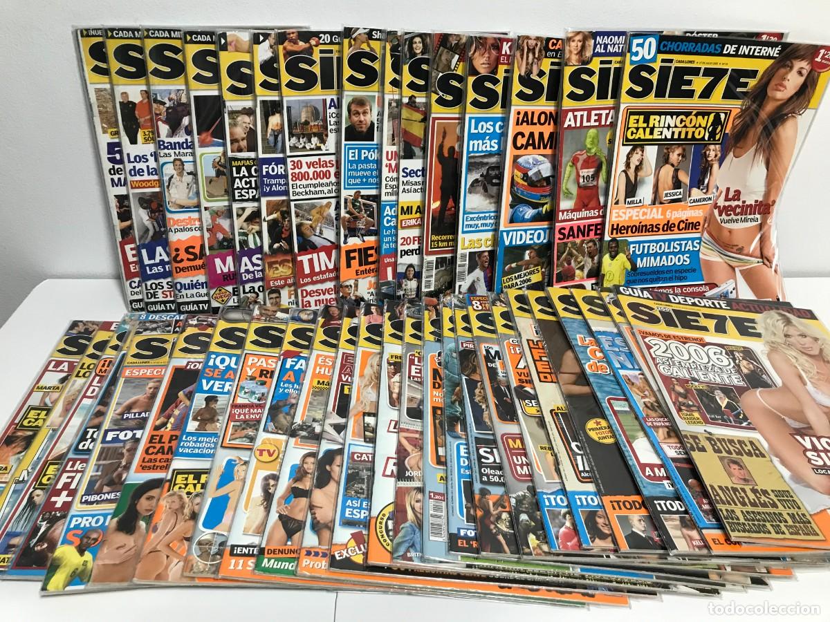 Coleccionismo de revistas y peri&oacute;dicos: REVISTA SIE7E SIETE LOTE COMPLETO. INCLUYE 89 REVISTAS