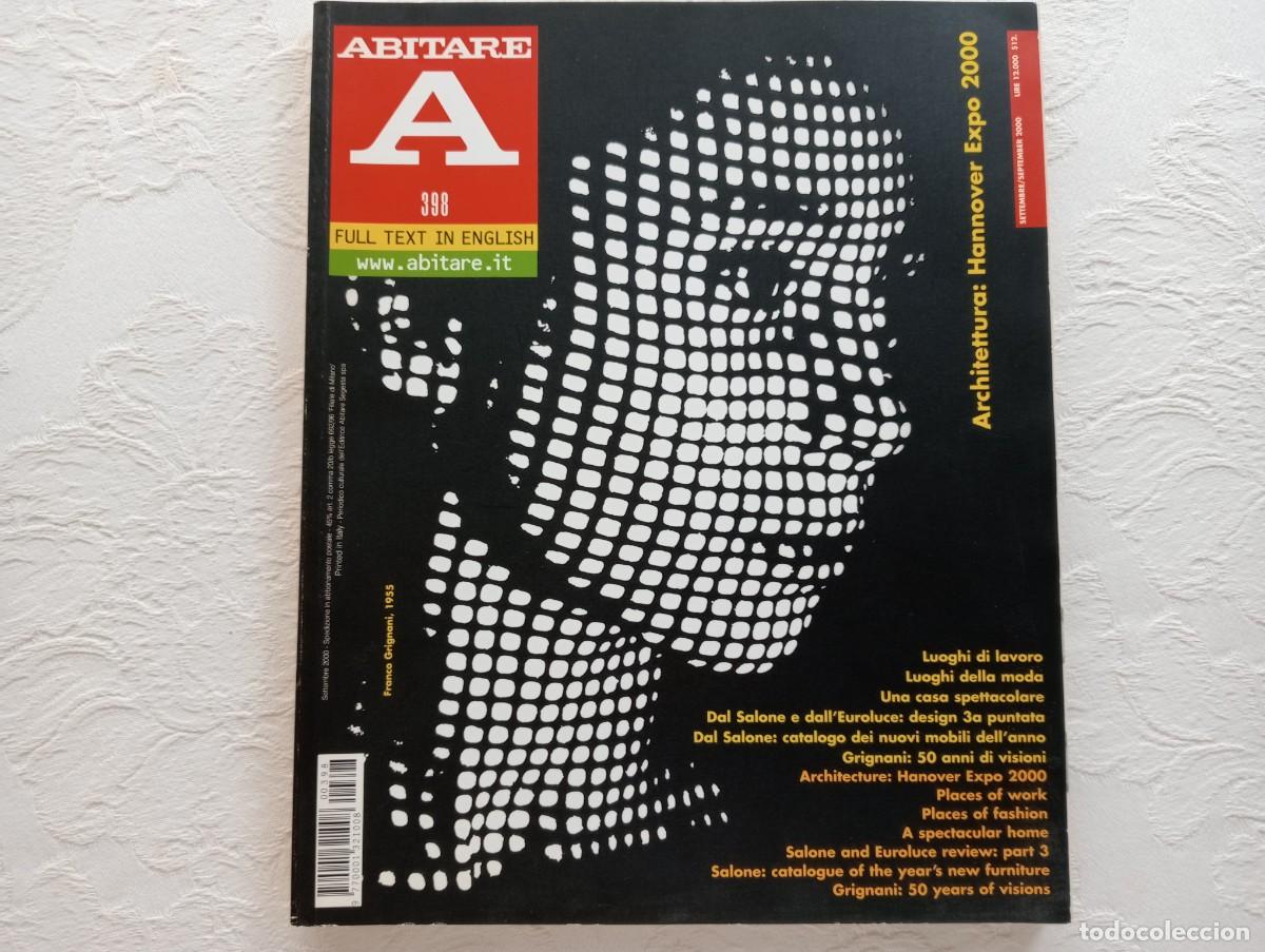 Coleccionismo de revistas y peri&oacute;dicos: Revista Abitare N&ordm;398 - Septiembre 2000 - Arquitectura Dise&ntilde;o Italiano - Biling&uuml;e Italiano/Ingl&eacute;s