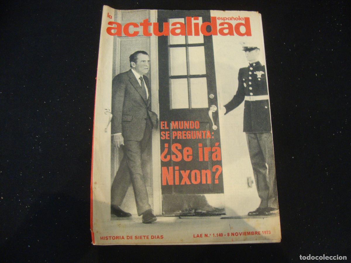 Sammeln von Zeitschriften und Zeitungen: REVISTA LA ACTUALIDAD ESPA&Ntilde;OLA HISTORIA DE SIETE DIAS LAE N&ordm; 1140 -- 8 NOVIEMBRE 1973