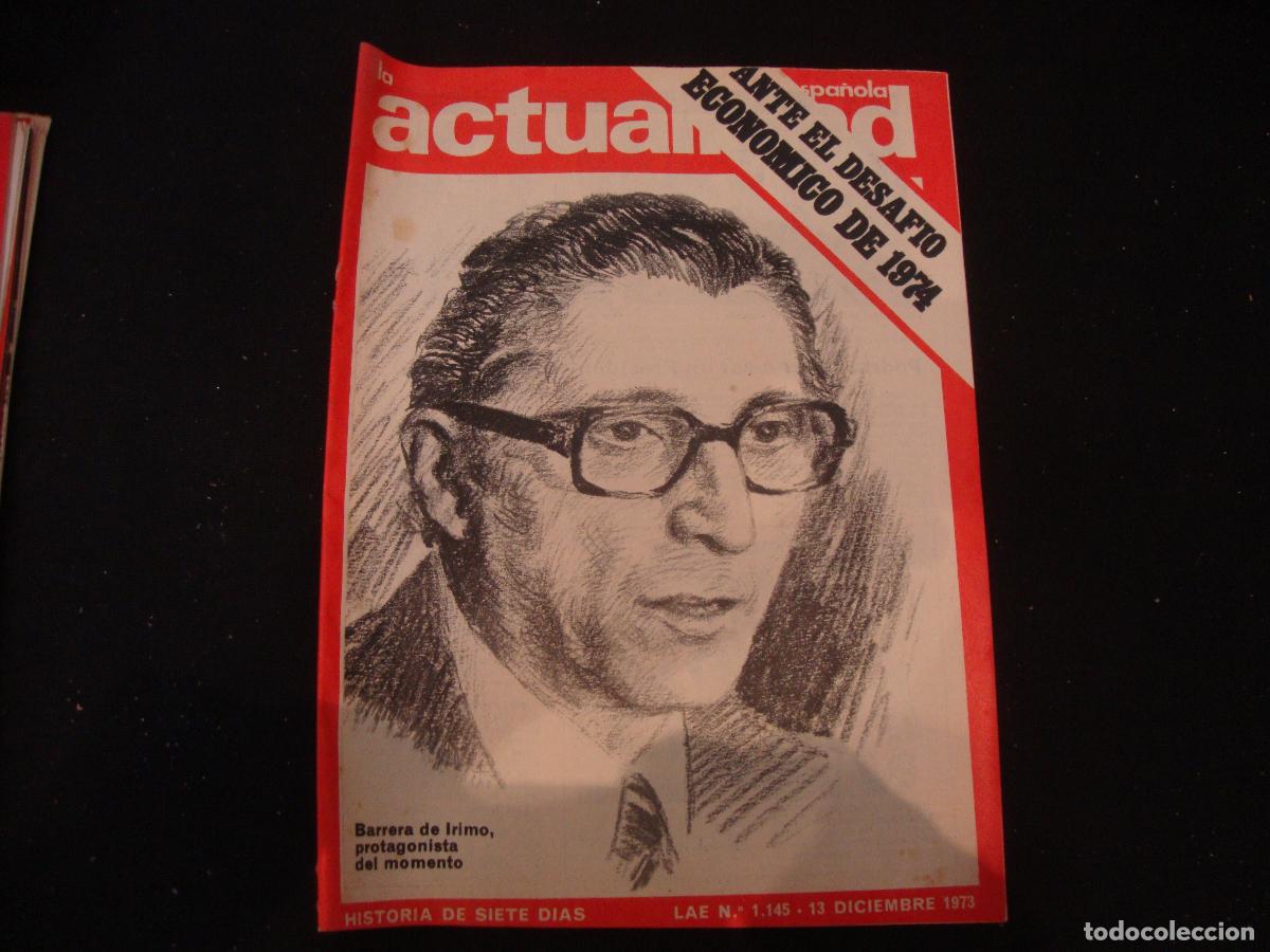 Sammeln von Zeitschriften und Zeitungen: REVISTA LA ACTUALIDAD ESPA&Ntilde;OLA HISTORIA DE SIETE DIAS LAE N&ordm; 1145 -- 13 DICIEMBRE 1973