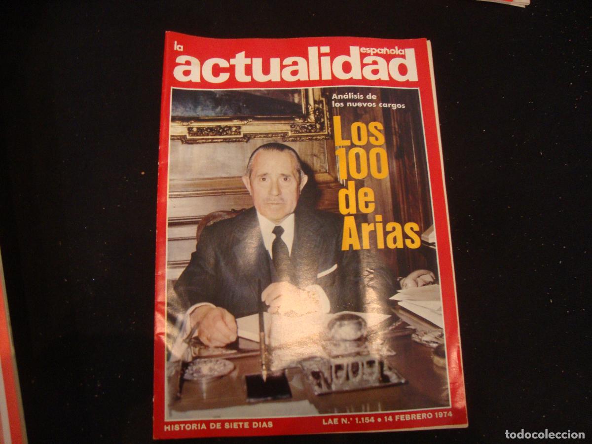 Sammeln von Zeitschriften und Zeitungen: REVISTA LA ACTUALIDAD ESPA&Ntilde;OLA HISTORIA DE SIETE DIAS LAE N&ordm; 1154 -- 14 FEBRERO 1974