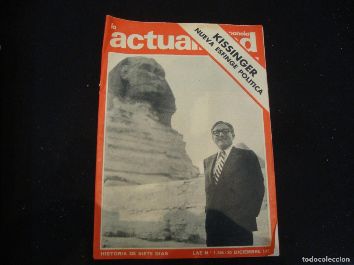 Sammeln von Zeitschriften und Zeitungen: REVISTA LA ACTUALIDAD ESPA&Ntilde;OLA HISTORIA DE SIETE DIAS LAE N&ordm; 1146 -- 20 DICIEMBRE 1973