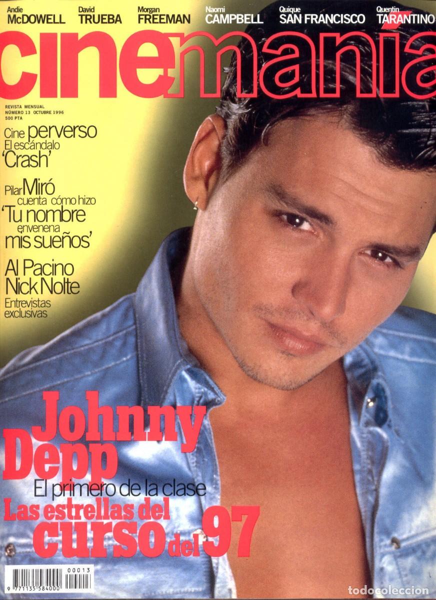 Coleccionismo de revistas y peri&oacute;dicos: REVISTA CINEMANIA N&ordm; 13 OCTUBRE 1996, JOHNNY DEPP