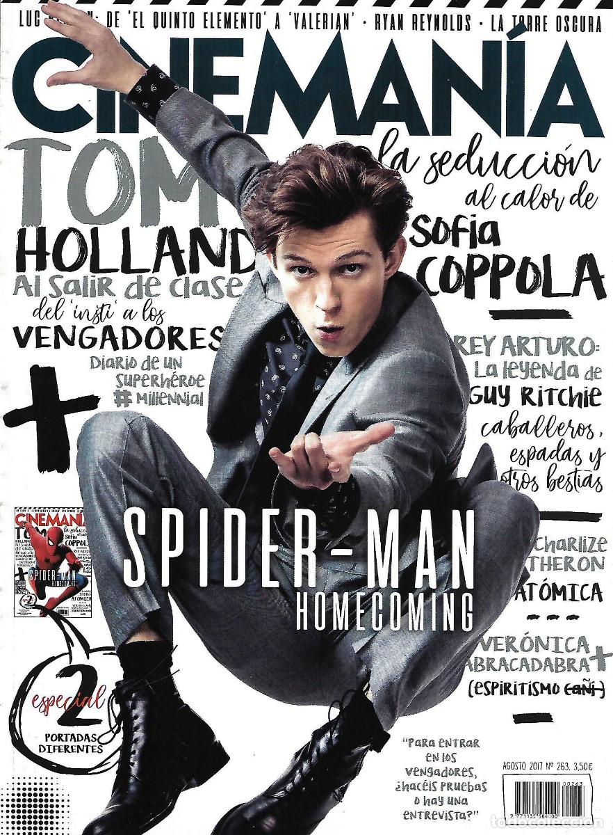 Coleccionismo de revistas y peri&oacute;dicos: REVISTA CINEMANIA N&ordm; 263 AGOSTO 2017, SPIDER-MAN