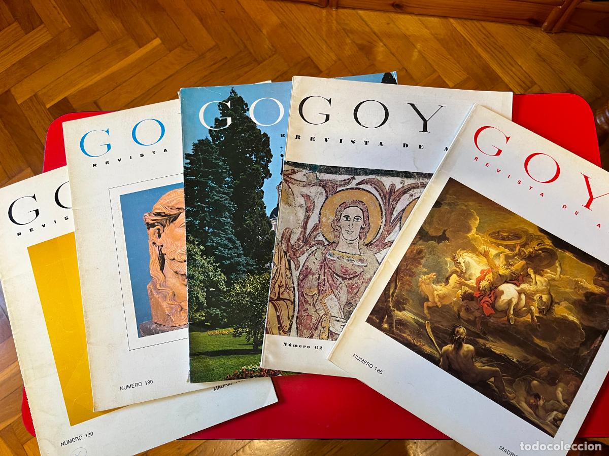 Coleccionismo de revistas y peri&oacute;dicos: Revista Goya 5 ejemplares N&ordm;s 46 -62- 180- 185 y 190