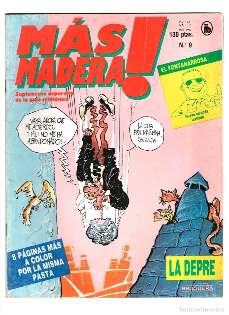 Coleccionismo de revistas y peri&oacute;dicos: M&Aacute;S MADERA N&ordm; 9 REVISTA SATIRICA EDITORIAL BRUGUERA 1986