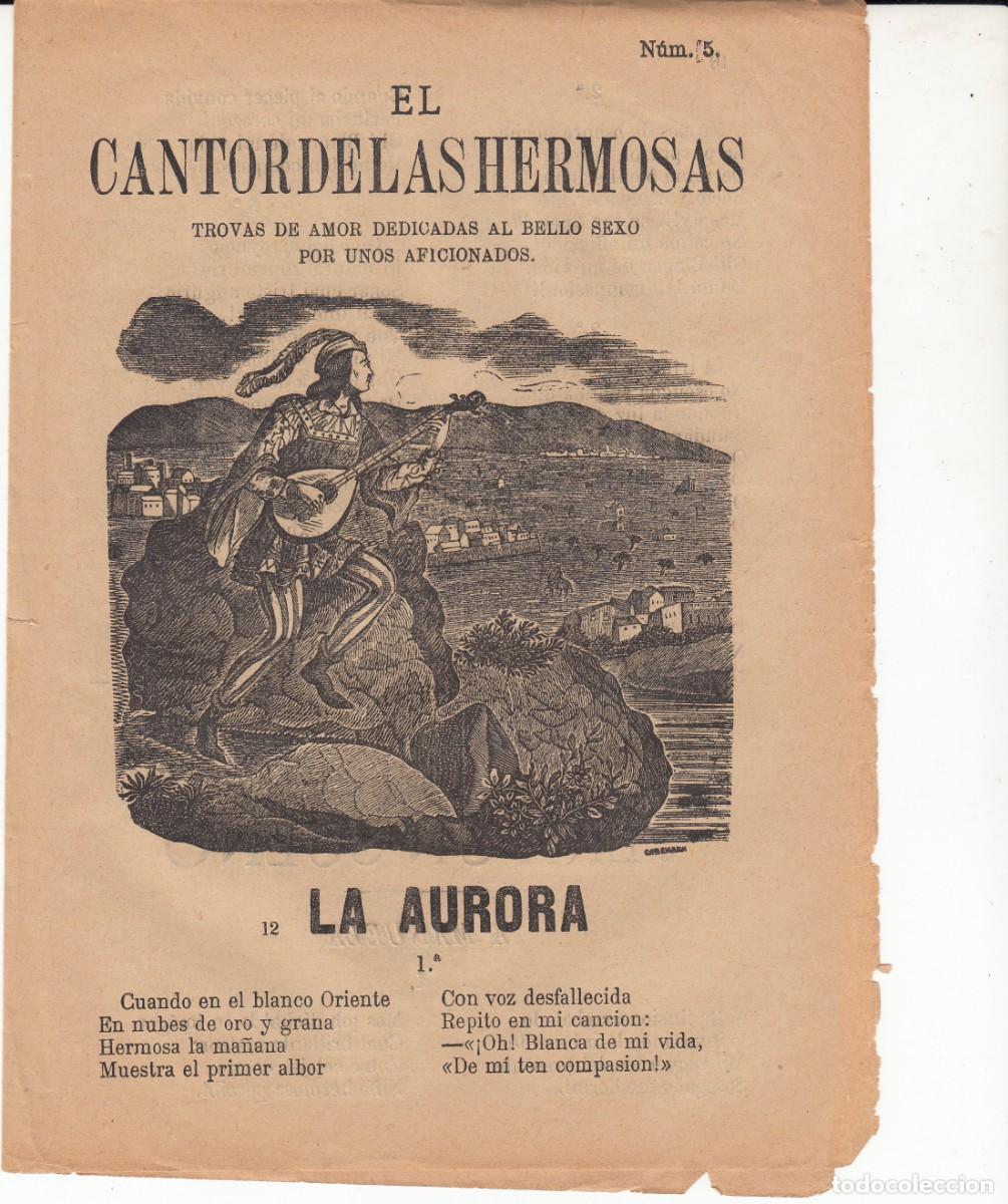 Sammeln von Zeitschriften und Zeitungen: PLIEGO DE CORDEL - ROMAN&Ccedil;OS - EL CANTOR DE LAS HERMOSAS - NUM. 5